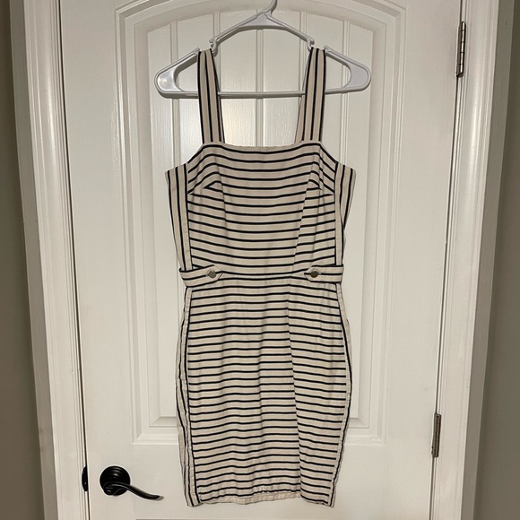 Banana Republic Blue and White Striped Bodycon Dress - Picture 2 of 6